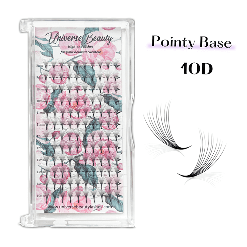 Pointy Base Premade Fans 10D Mega Volume 0.07mm Mix Length