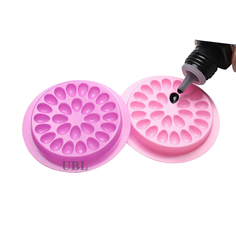 Round Eyelash Glue Holder Pallet Pads -10Pieces