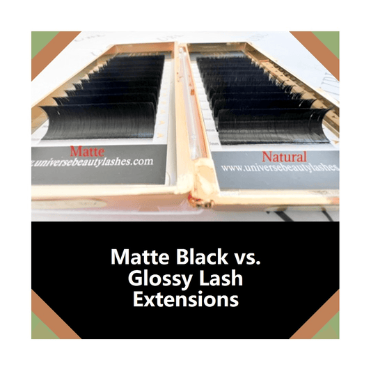 Matte Black vs. Glossy Lash Extensions: Why Matte Wins for a Stunning Appearance