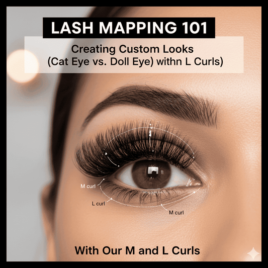 Lash Mapping 101: Creating Custom Looks (Cat Eye vs. Doll Eye) with Our M and L Curls