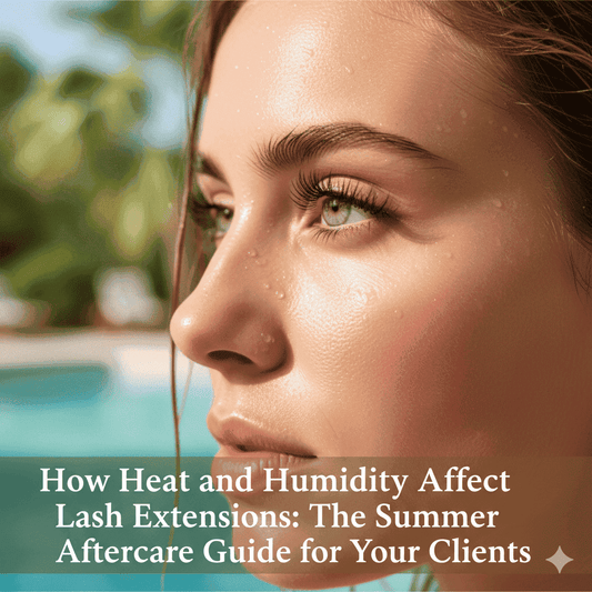 How Heat and Humidity Affect Lash Extensions: The Summer Aftercare Guide for Your Clients