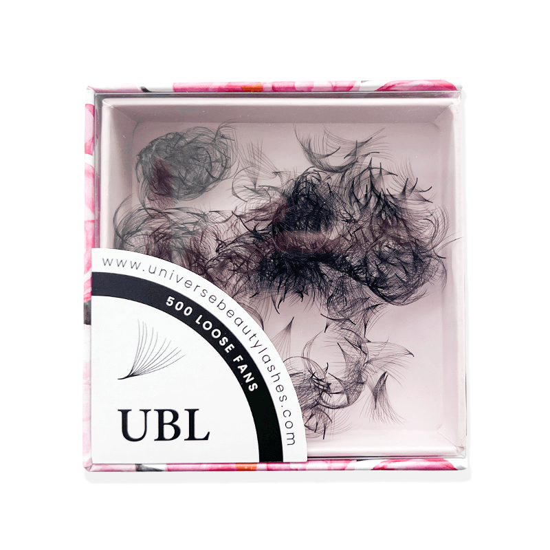 4D 0.07mm Premade Loose Fans Lash Extensions 500Fans