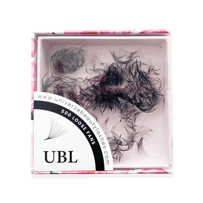 4D 0.07mm Premade Loose Fans Lash Extensions 500Fans