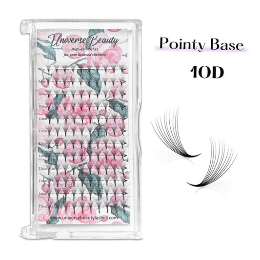 Pointy Base Premade Fans 10D Mega Volume  0.07mm Mix Length
