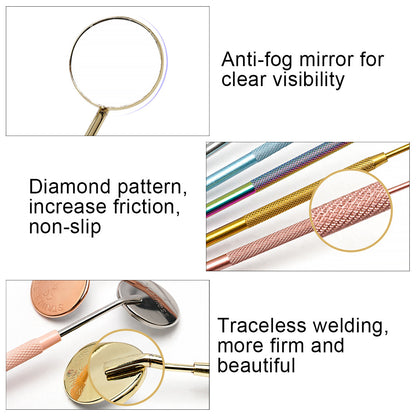 Colorful Stainless Steel Lash Extension Mirrors