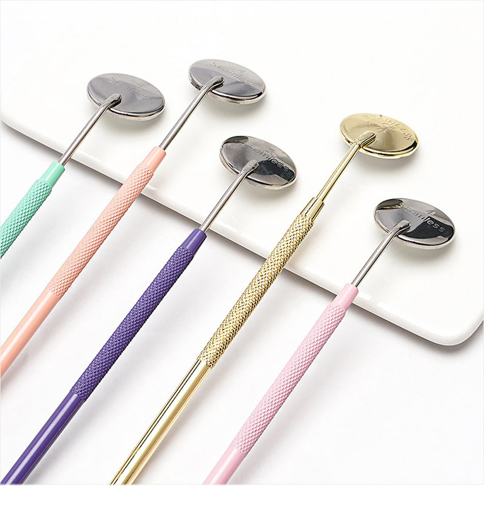 Colorful Stainless Steel Lash Extension Mirrors