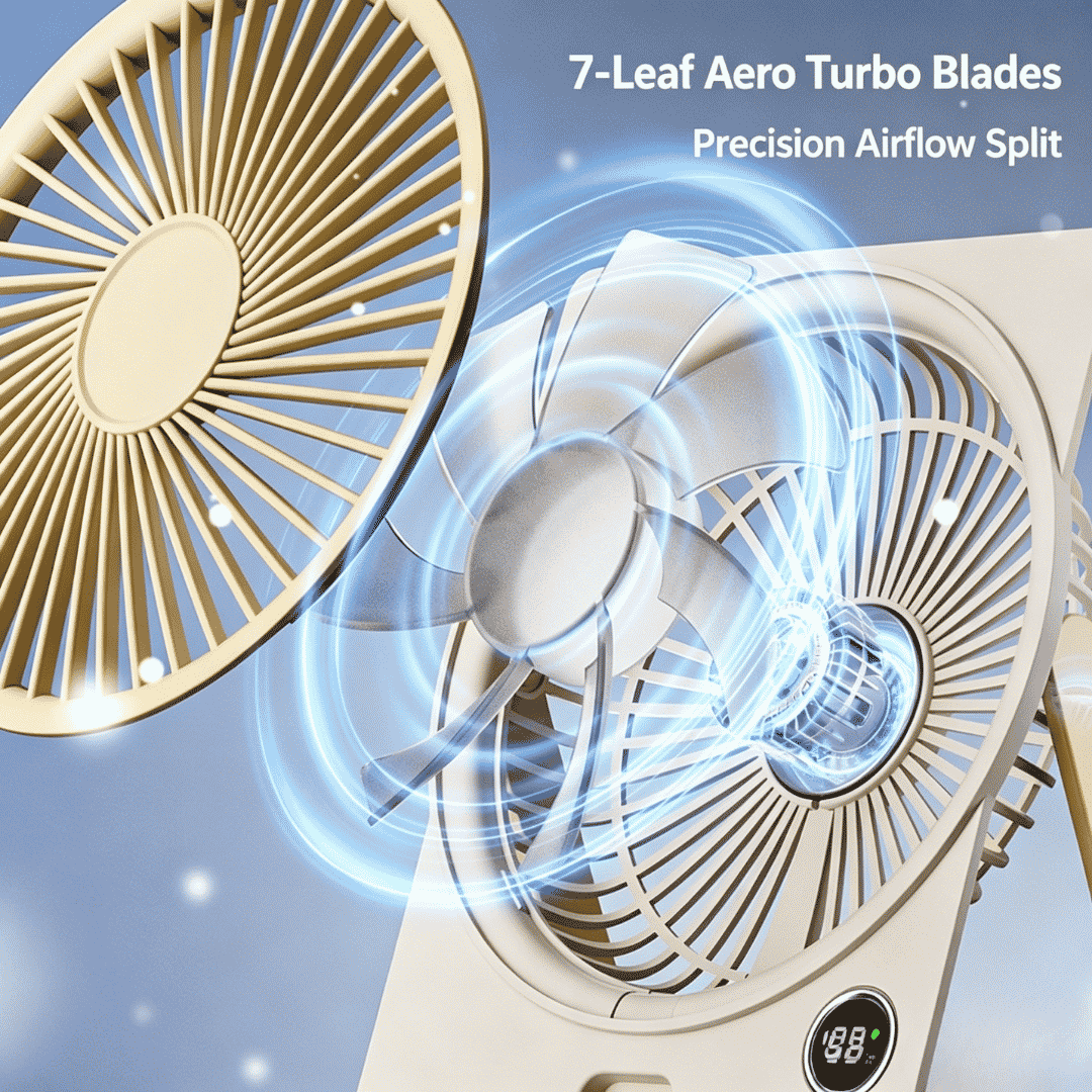 100-Speed Portable Fan