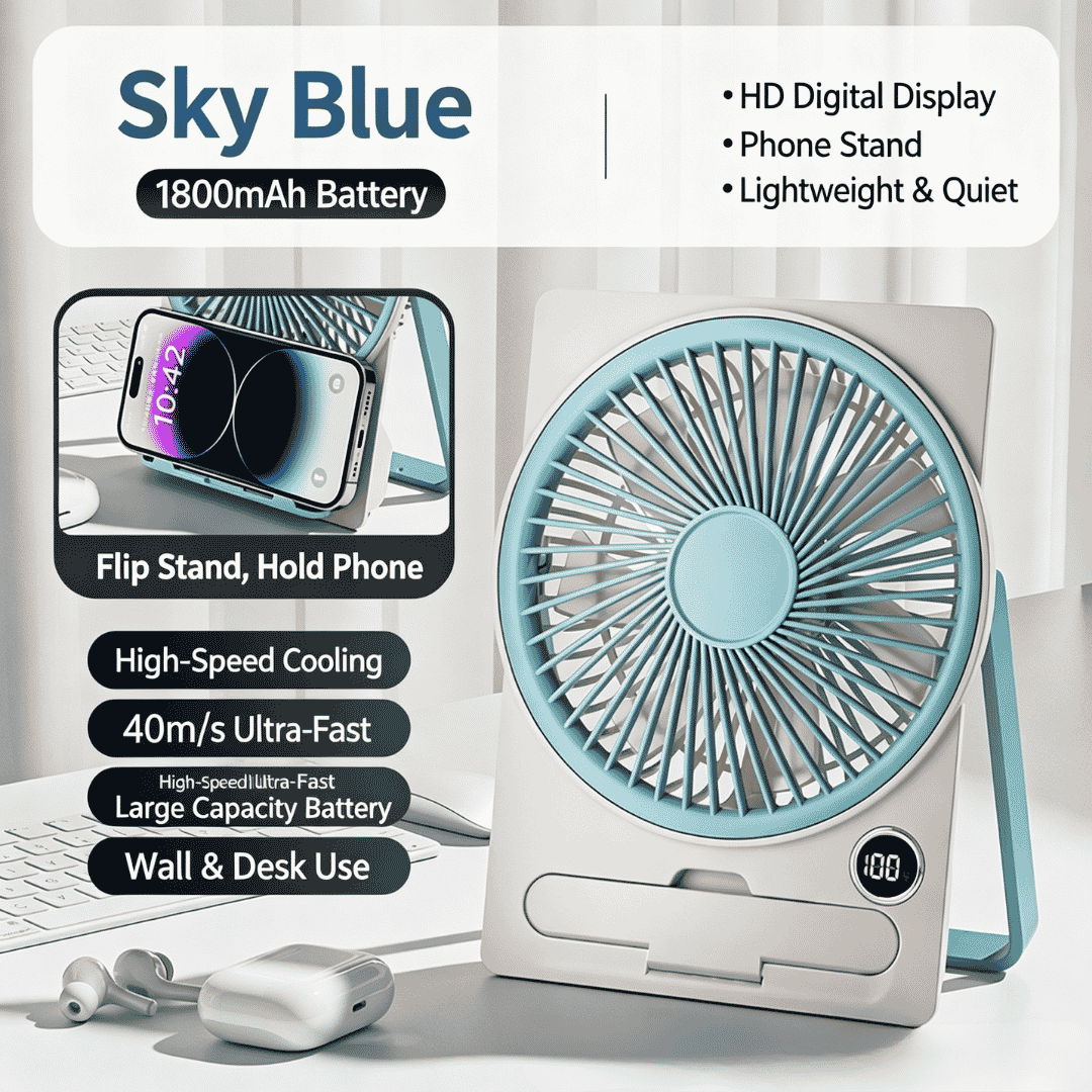 100-Speed Portable Fan