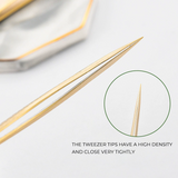 G03-Golden Tweezer for eyelash extensions