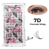 7D Premade Wispy Fans Spike 0.07 Mix Length D Curl