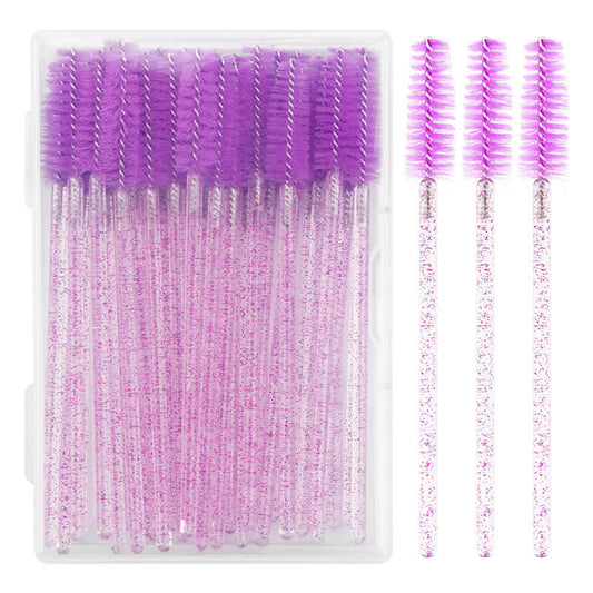 Glitter Disposable Eyelash Brush/Lash Spoolies 50pcs/box