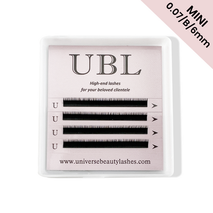 Bottom Lower Lash Extensions 5mm/6mm/7mm 0.07mm - 4 Rows