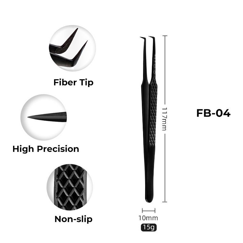 FB04-Fiber Tip Lash Tweezers