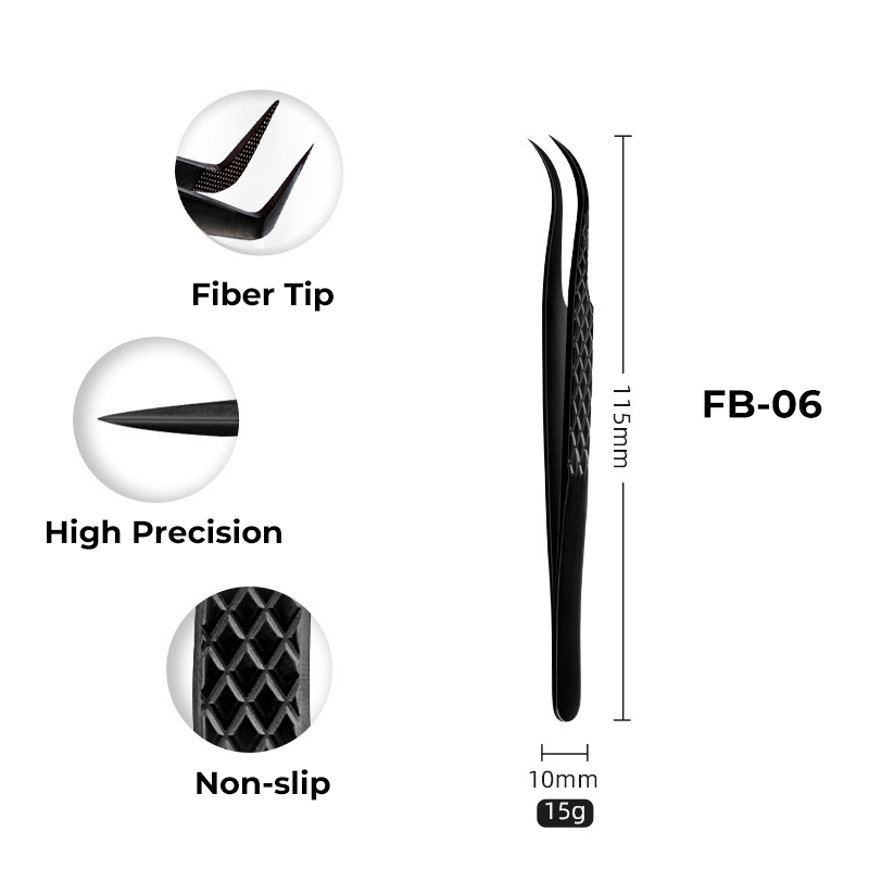 FB06-Fiber Tip Lash Tweezers
