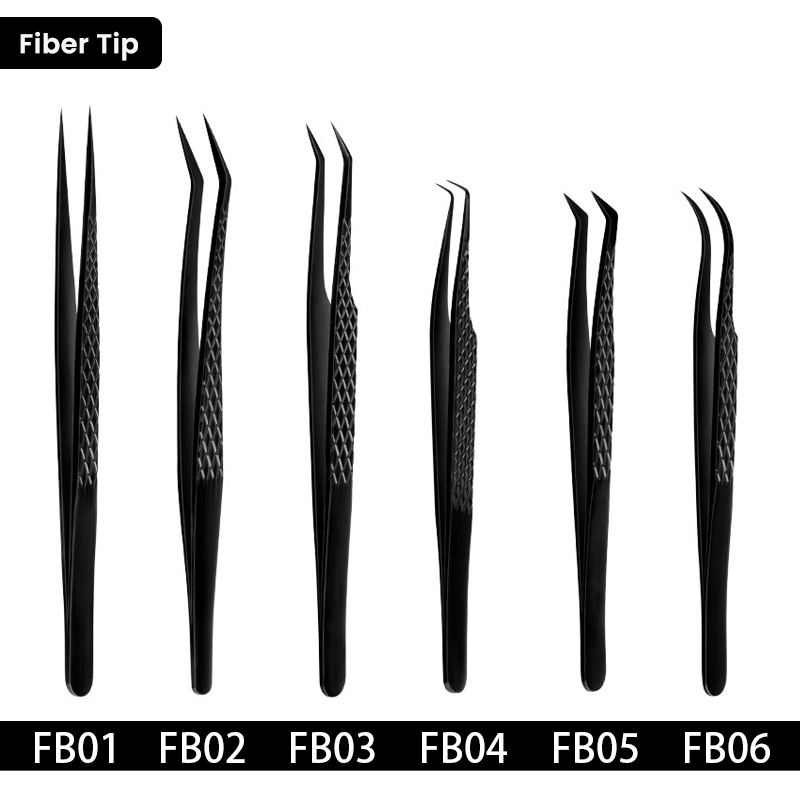 Fiber Tip Tweezer Kit For Eyelash Extensions