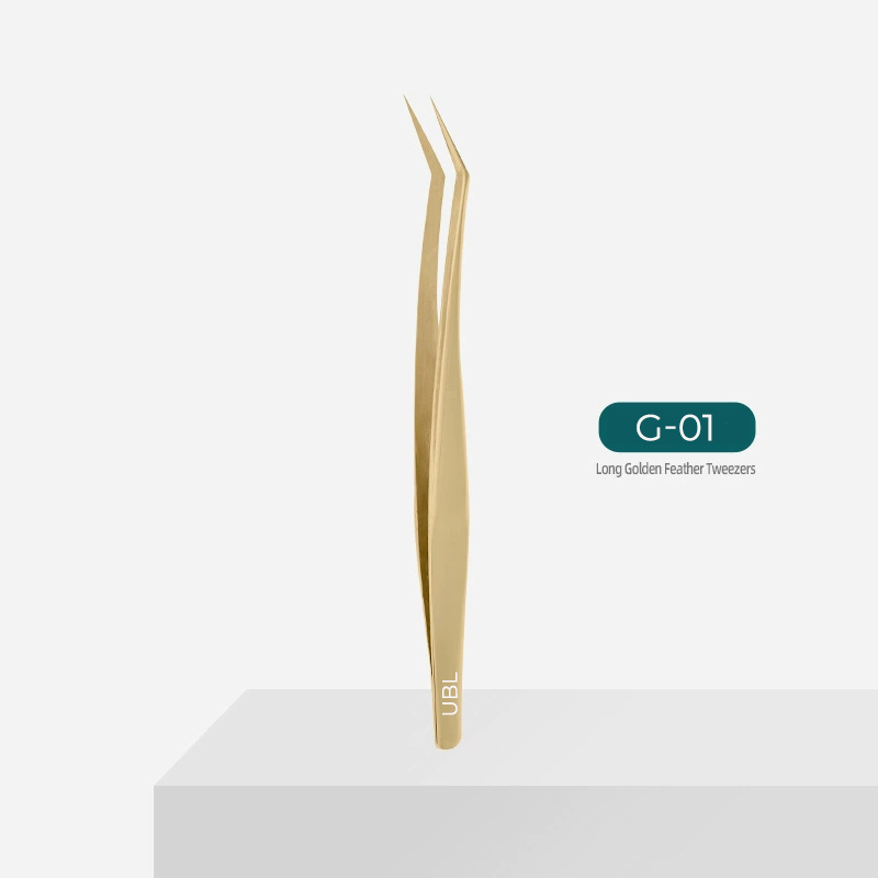 G01-Golden Tweezer for eyelash extensions