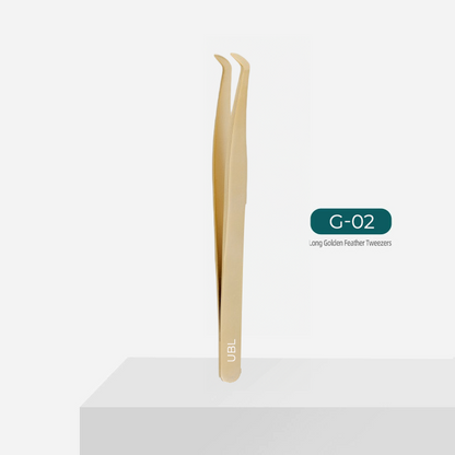 G02-Golden Tweezer for eyelash extensions