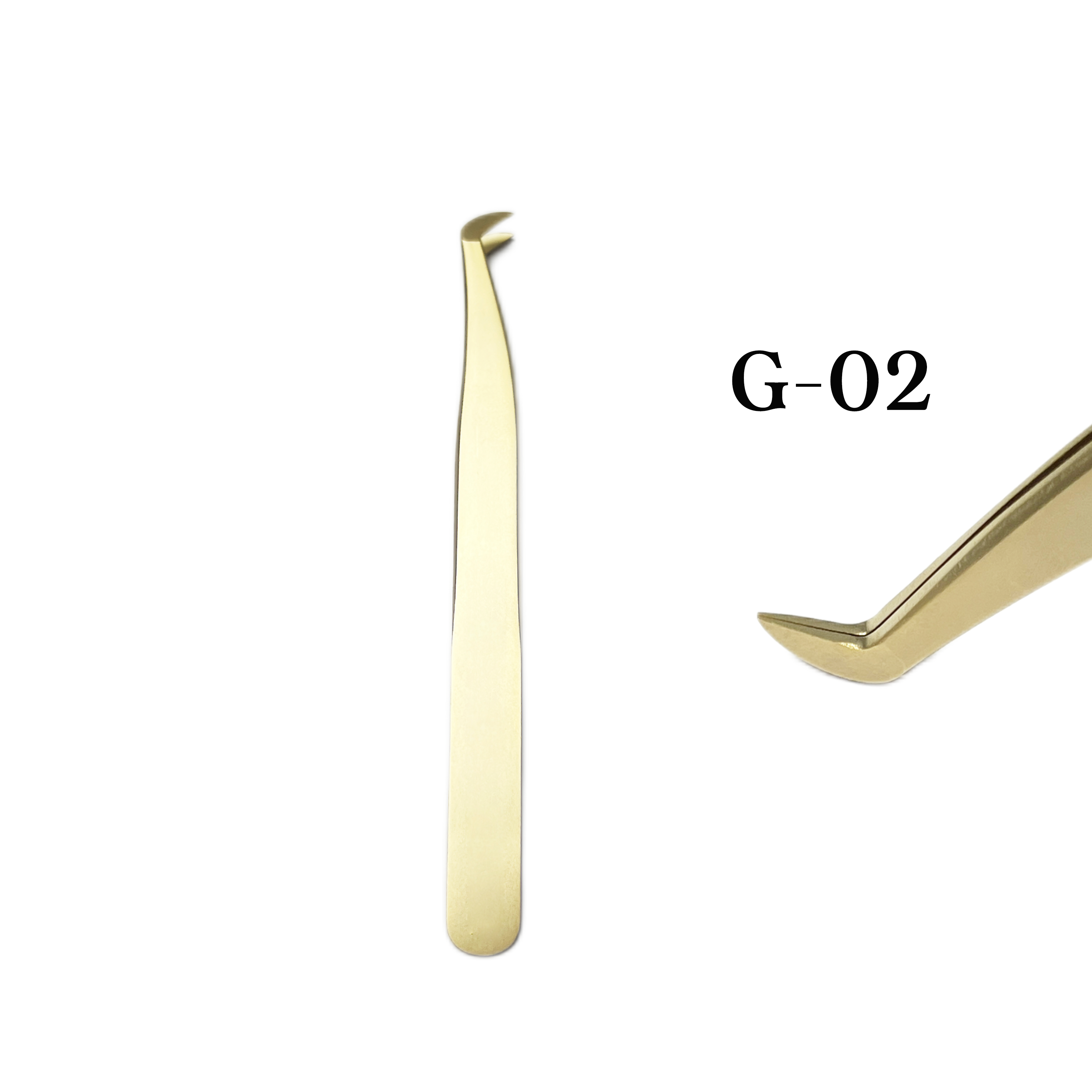 G02-Golden Tweezer for eyelash extensions
