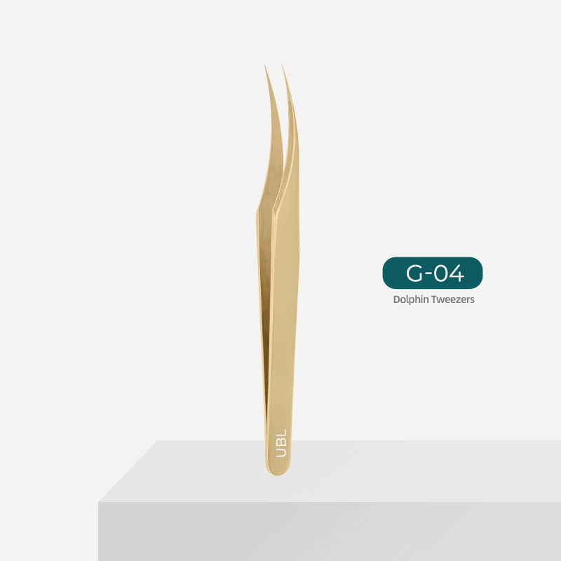 G04-Golden Tweezer for eyelash extensions