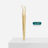 G07-Golden Tweezer for eyelash extensions