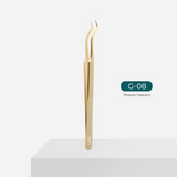 G08-Golden Tweezer for eyelash extensions