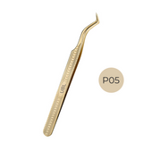 P05-Phenix Golden Tweezer for eyelash extensions