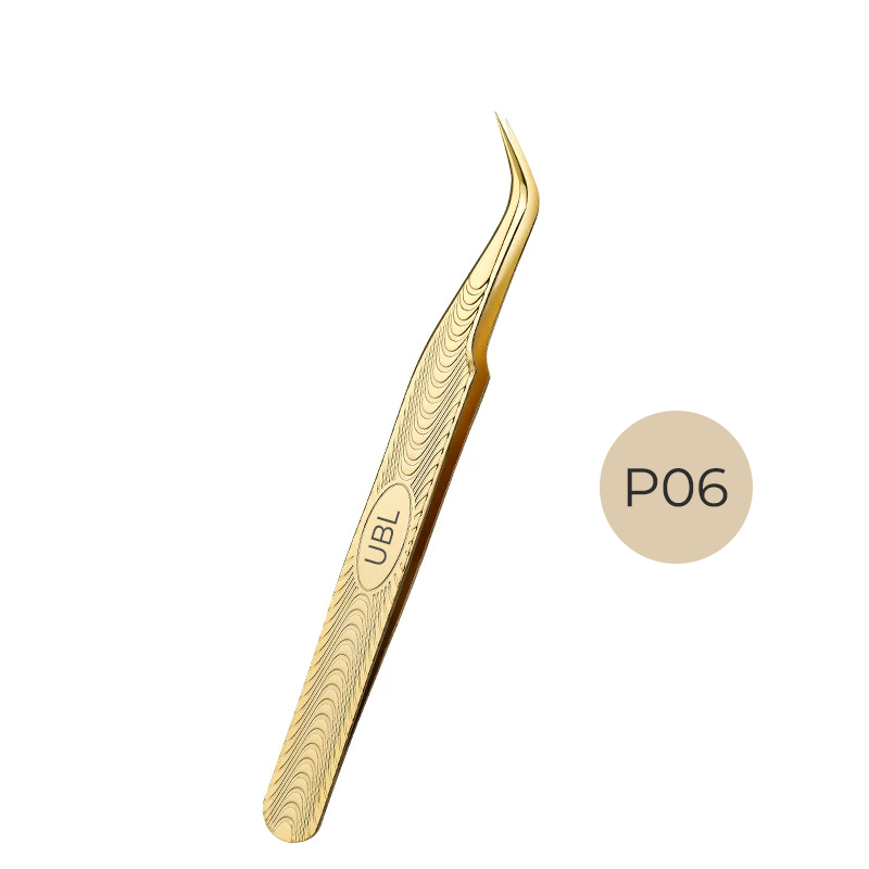 P06-Phenix Golden Tweezer for eyelash extensions