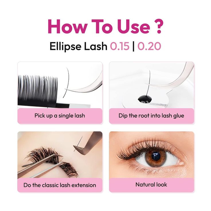 0.12 Ellipse Flat Lash Extensions