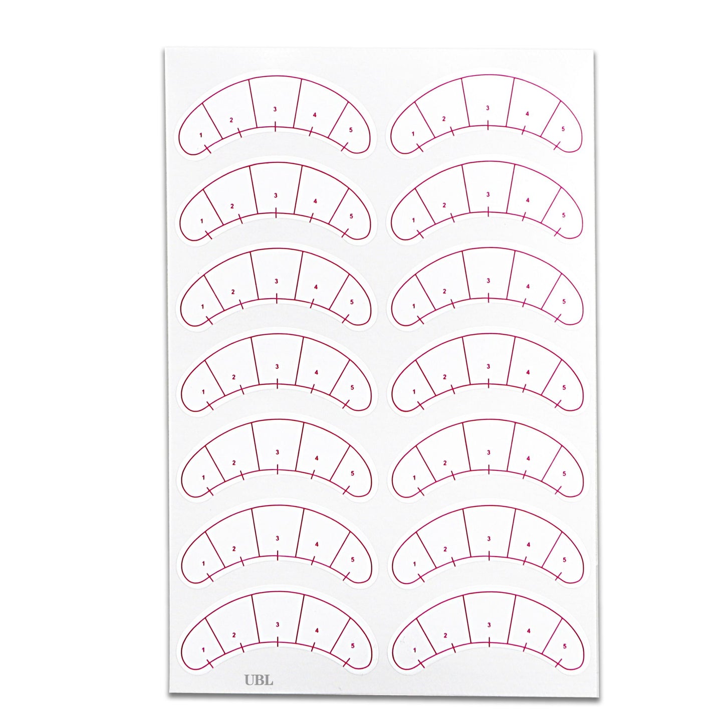 Lash Map Sticker