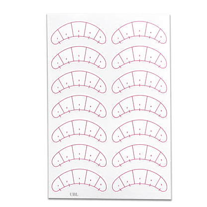 Lash Map Sticker