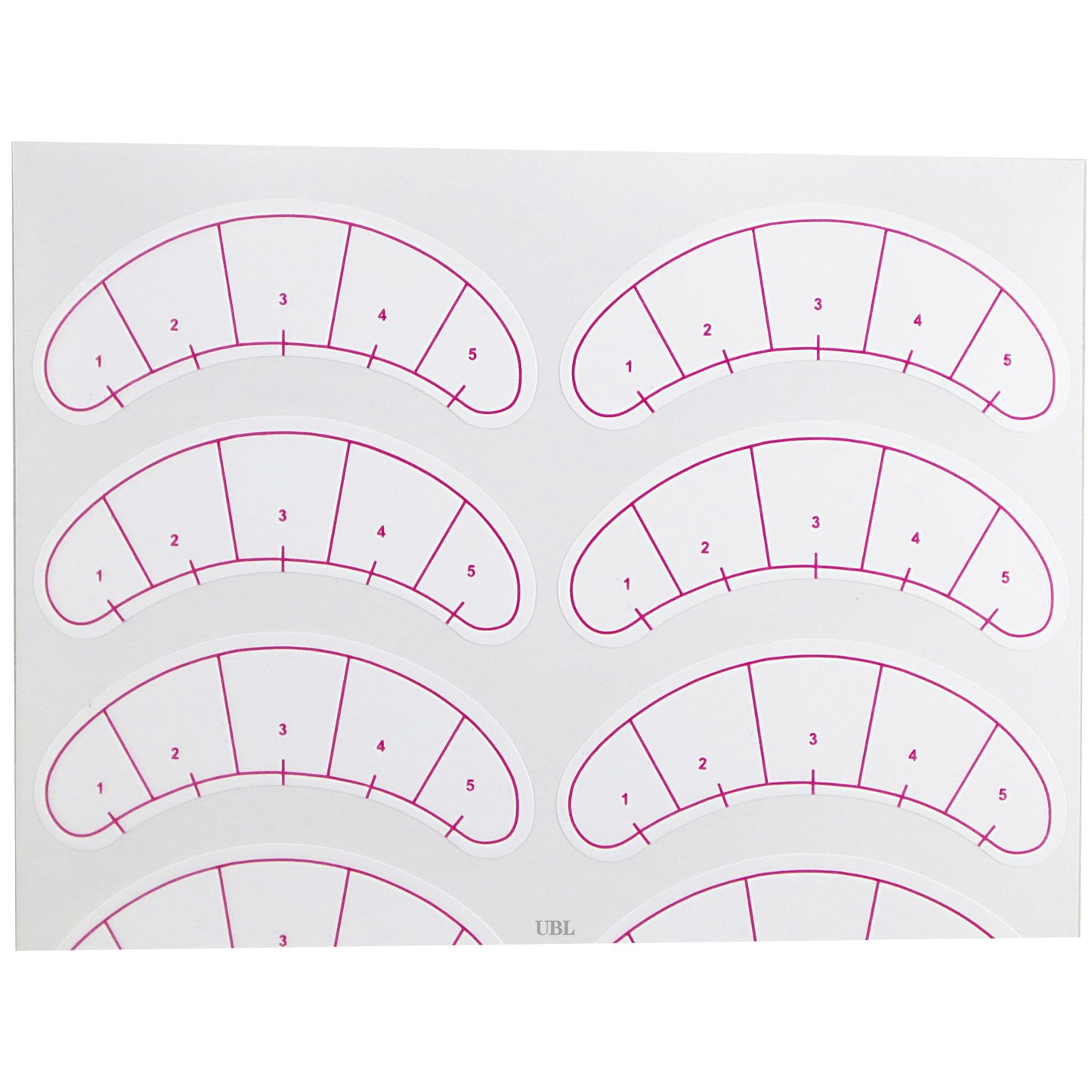 Lash Map Sticker