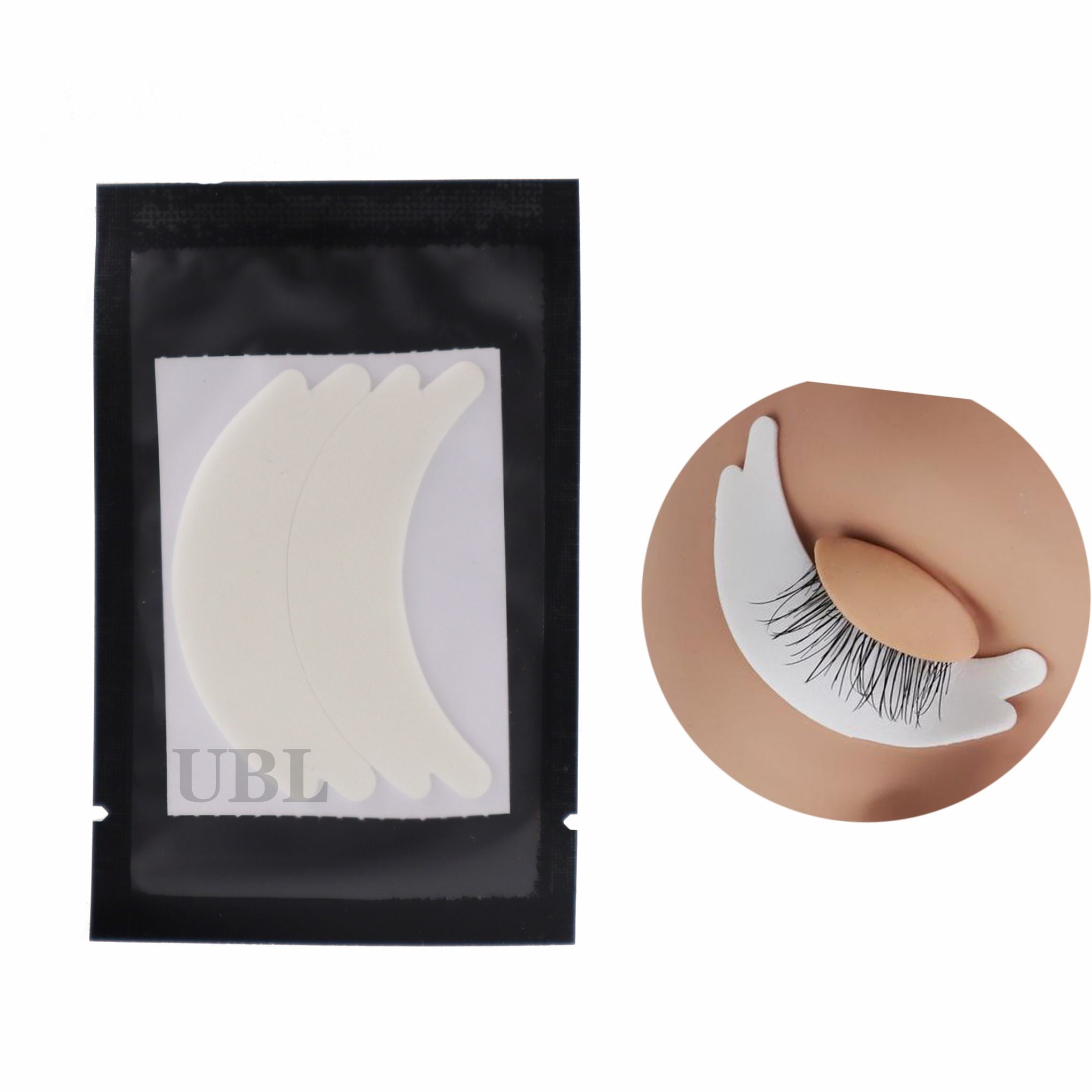 Thick 1mm Microfoam eye pads for eyelash extensions Butterfly Shape
