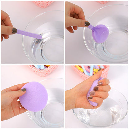 Disposable cleaning sponge for eyelash extensions