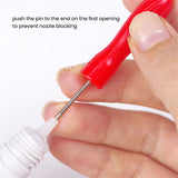 Red Glue Pins