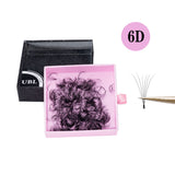 6D 0.07mm Premade Loose Fans Lash Extensions 500Fans